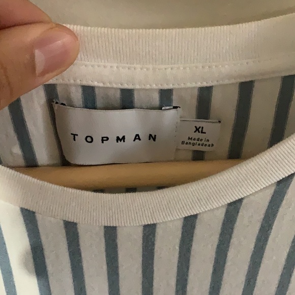 Top Man Stripped T-Shirt - Picture 3 of 3